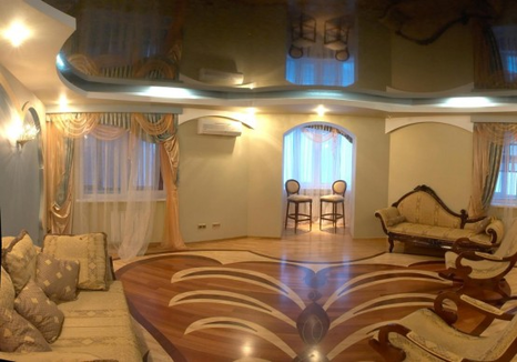 Установка натяжных потолков под ключ