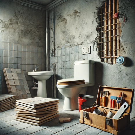 Ремонт туалета под ключ